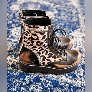 Steve Madden Avenger Combat Boots Platform Lace Up Chunky Women's Shoes Sz 11